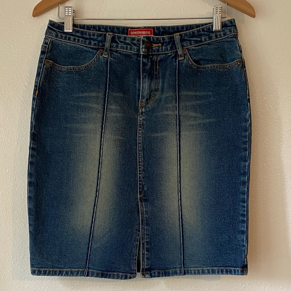 Y2K UNIONBAY Blue Denim Skirt Size 7